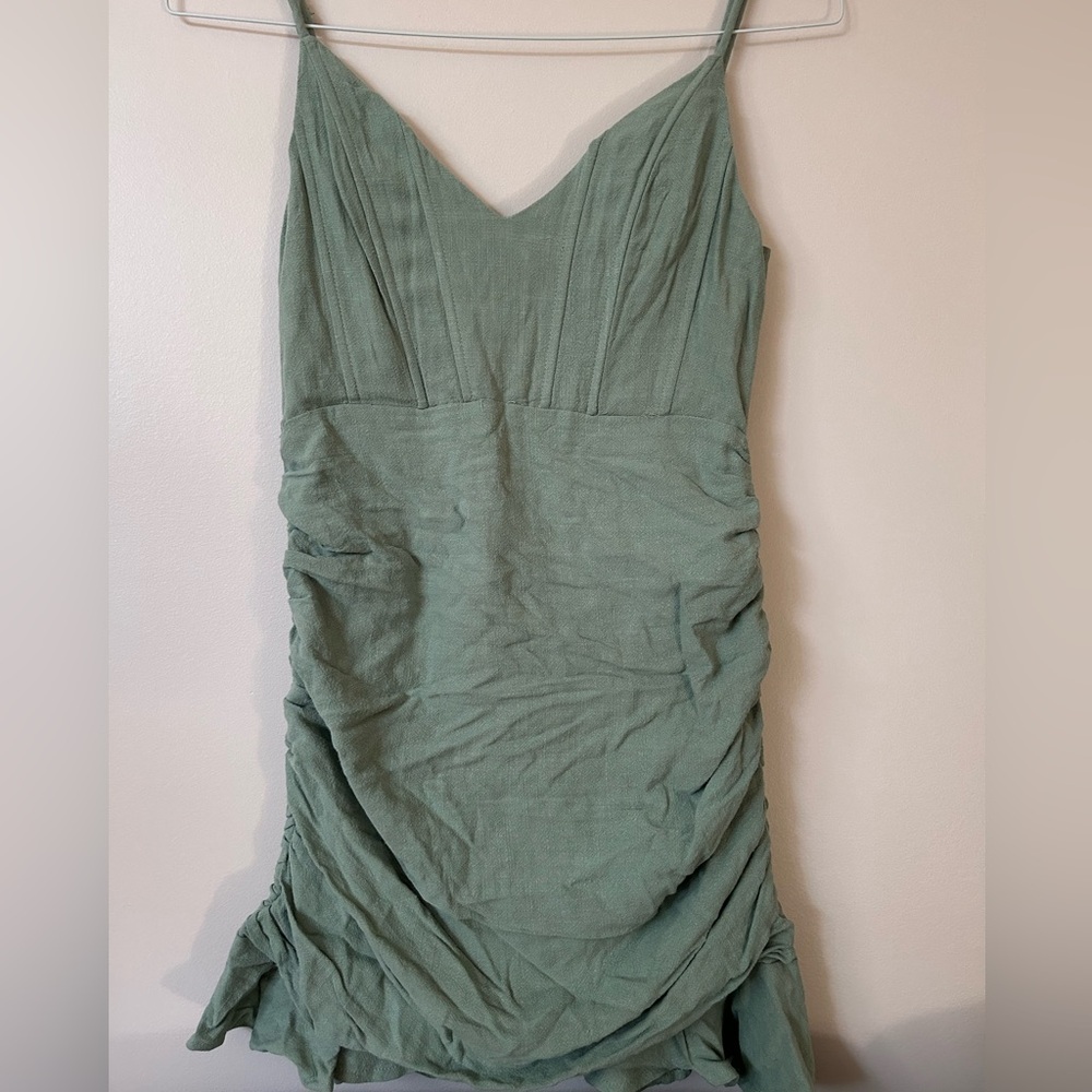 Hello Molly Sage Mini Dress